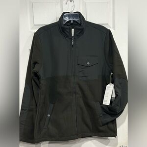 Vuori Men's Large Morrow Sherpa Jacket Dark Oregano Green NWT Fleece Full Zip